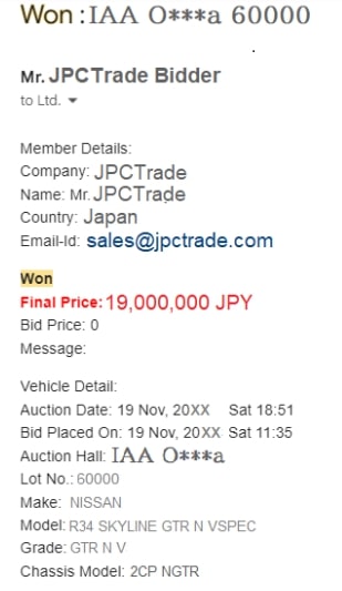 Live Auction Search Tool